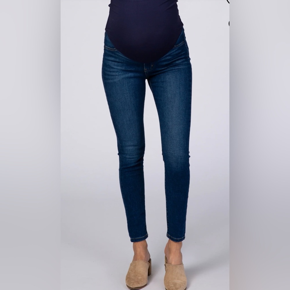 PinkBlush Navy Blue Skinny Maternity Jeans